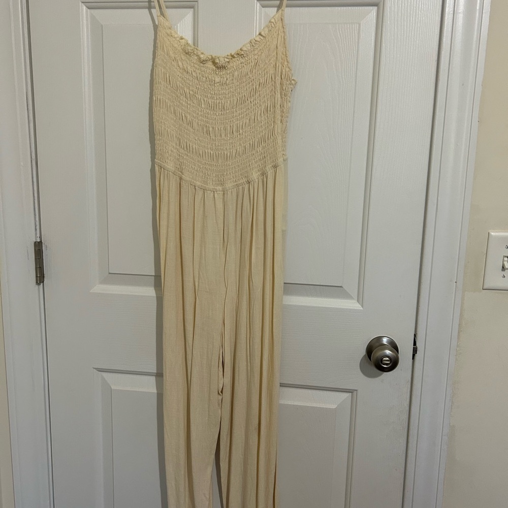 Elegant Cream Jumpsuit